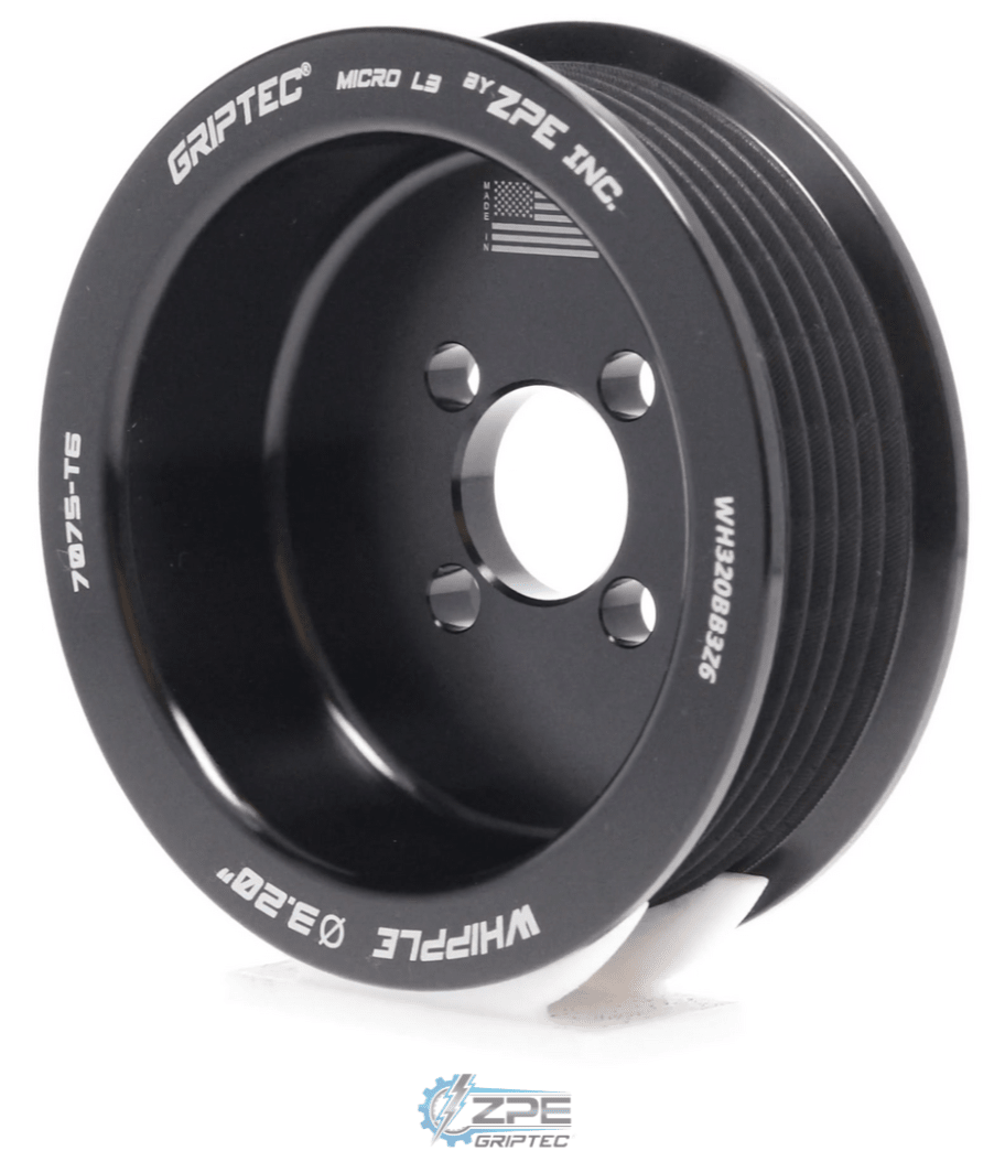 Griptec 6 Rib 3.20 Pulley for Whipple 2.4L - ICT Billet ZPE-WH320BB3Z6