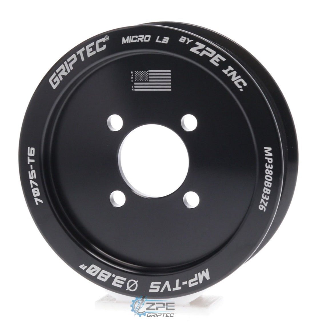 Griptec 6 Rib 3.80 Pulley for Magnuson 2300 - ICT Billet ZPE-MP380BB3Z6