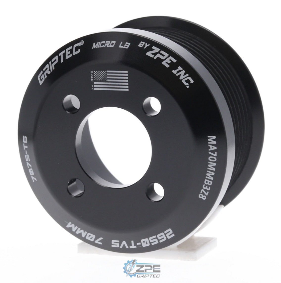 Griptec 8 Rib 65mm Pulley for Magnuson 2650 LS/LT - ICT Billet ZPE-MA65MMB3Z8