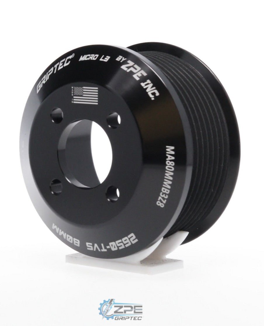 Griptec 8 Rib 80mm Pulley for Magnuson 2650 LS/LT - ICT Billet 