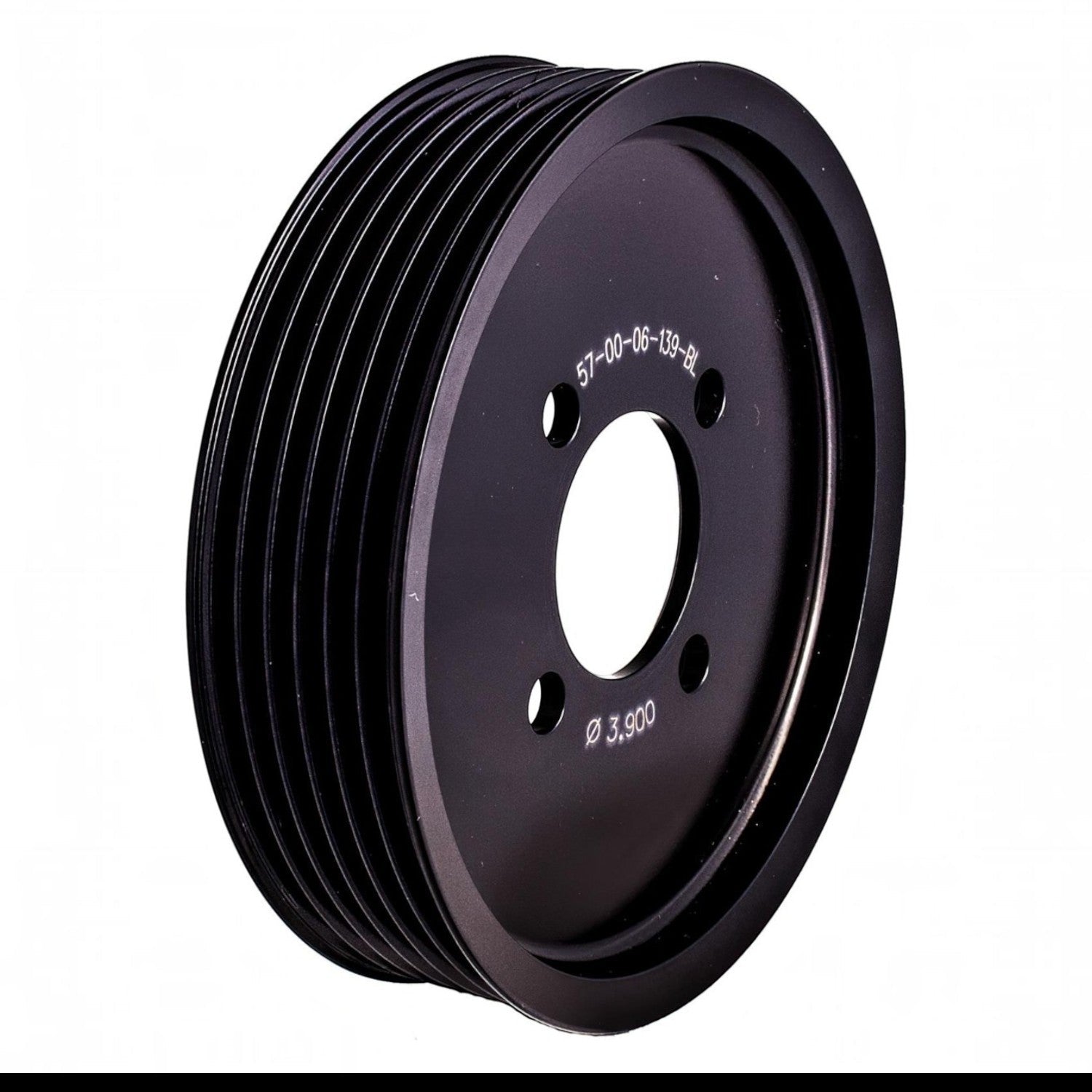 Griptec - Pulley 6-Rib 3.9" - 4-Bolt Magnuson 2.3L - ICT Billet MAG-57-00-06-139-BL