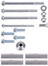 Hardware ONLY kit for 551578 - ICT Billet 551578 Hardware ONLY