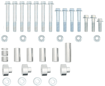Hardware ONLY kit for BKT-LS002-1 - ICT Billet BKT-LS002-1 Hardware ONLY