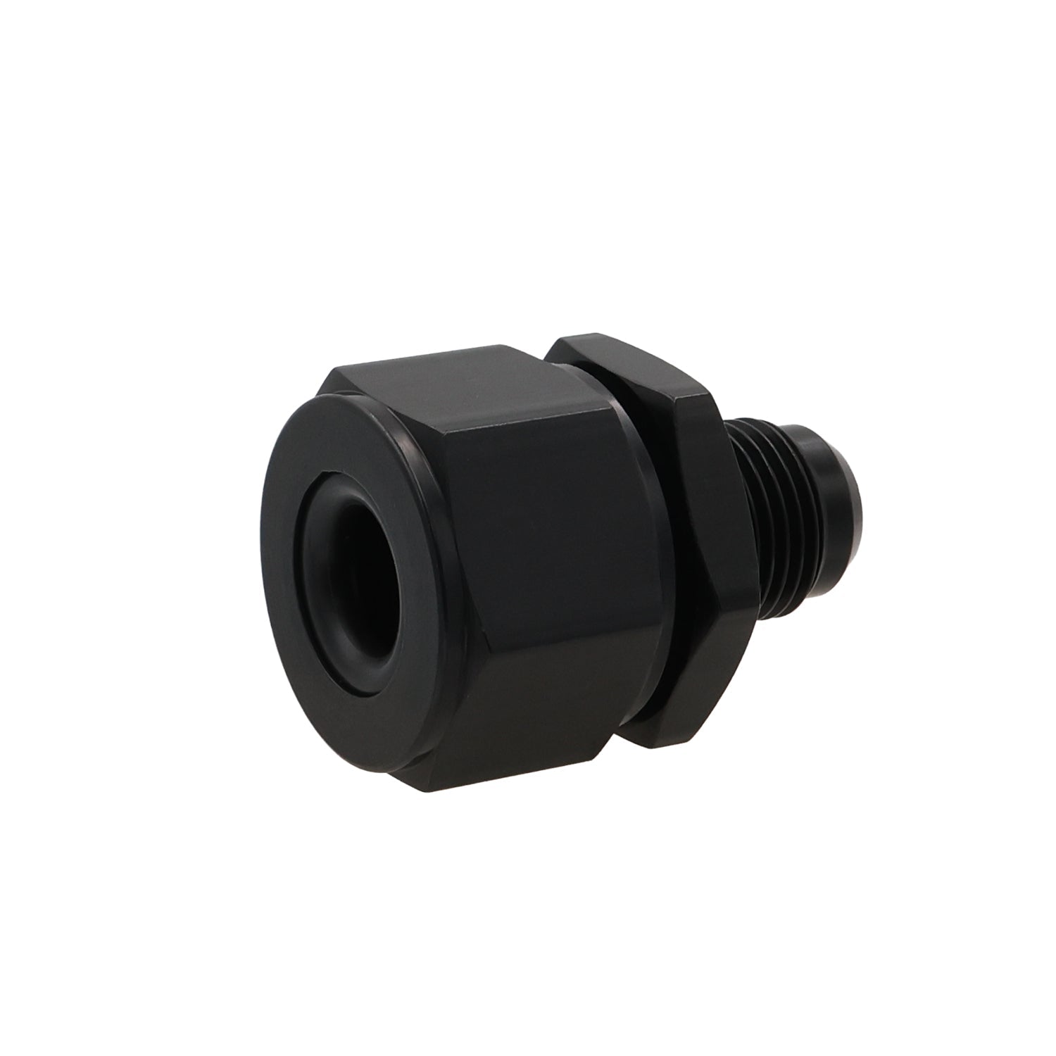 Heater Core 3/4 (.750) Hose Barb Outlet to - 10AN Adapter - ICT Billet F10AN750CP