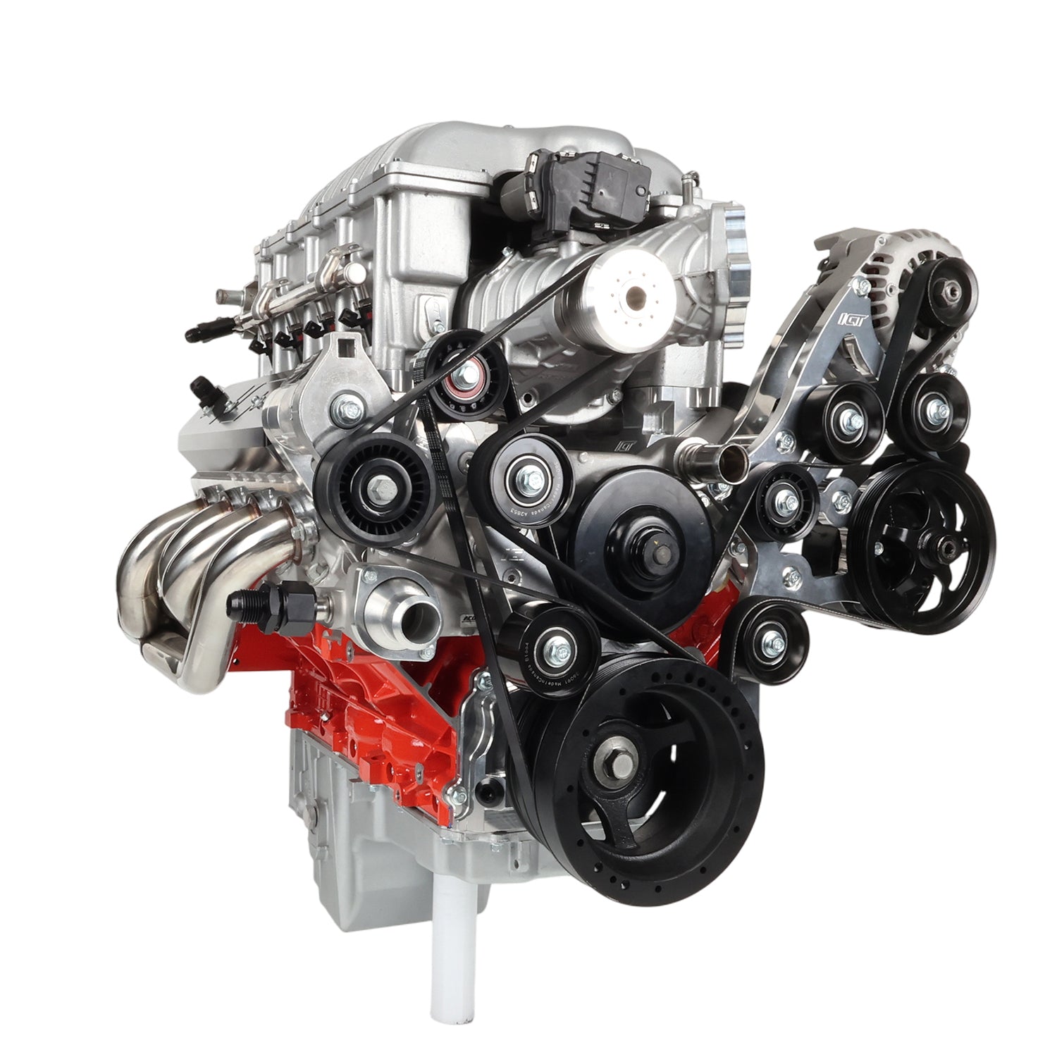 Hellcat Supercharger to LS Cathedral Head Adapter Kit - ICT Billet INA - LS1 - HC01