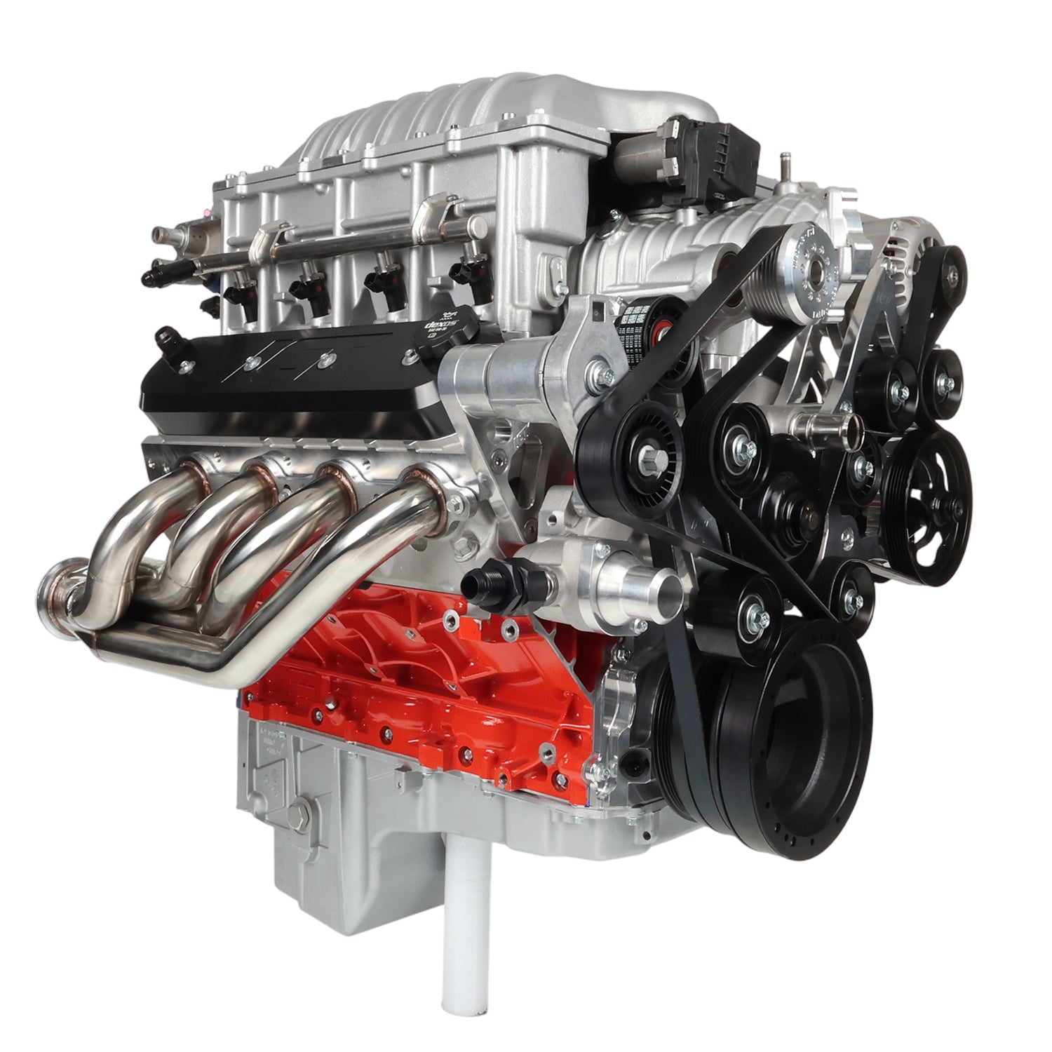 Hellcat Supercharger to LS Cathedral Head Adapter Kit - ICT Billet INA - LS1 - HC01