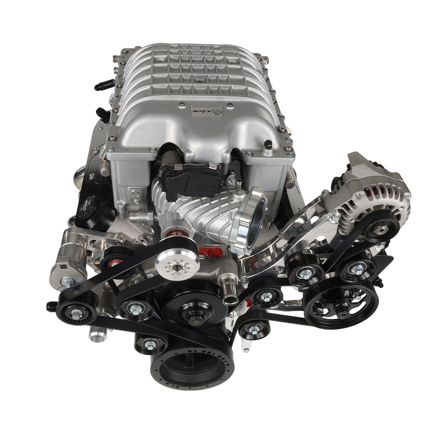 Hellcat Supercharger to LS Cathedral Head Adapter Kit - ICT Billet INA - LS1 - HC01