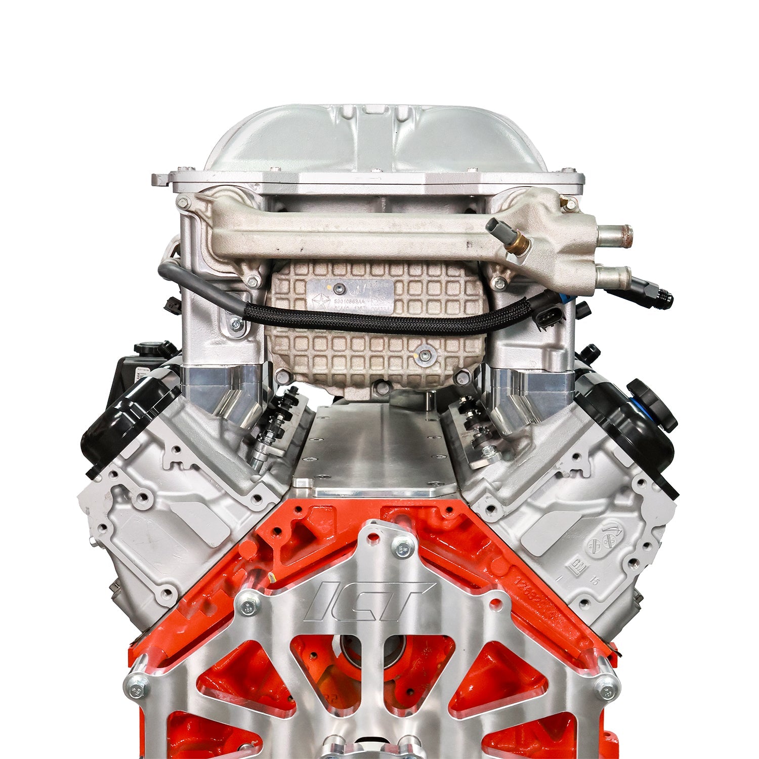 Hellcat Supercharger to LT Engine Adapter Kit - ICT Billet INA-LT-HC01