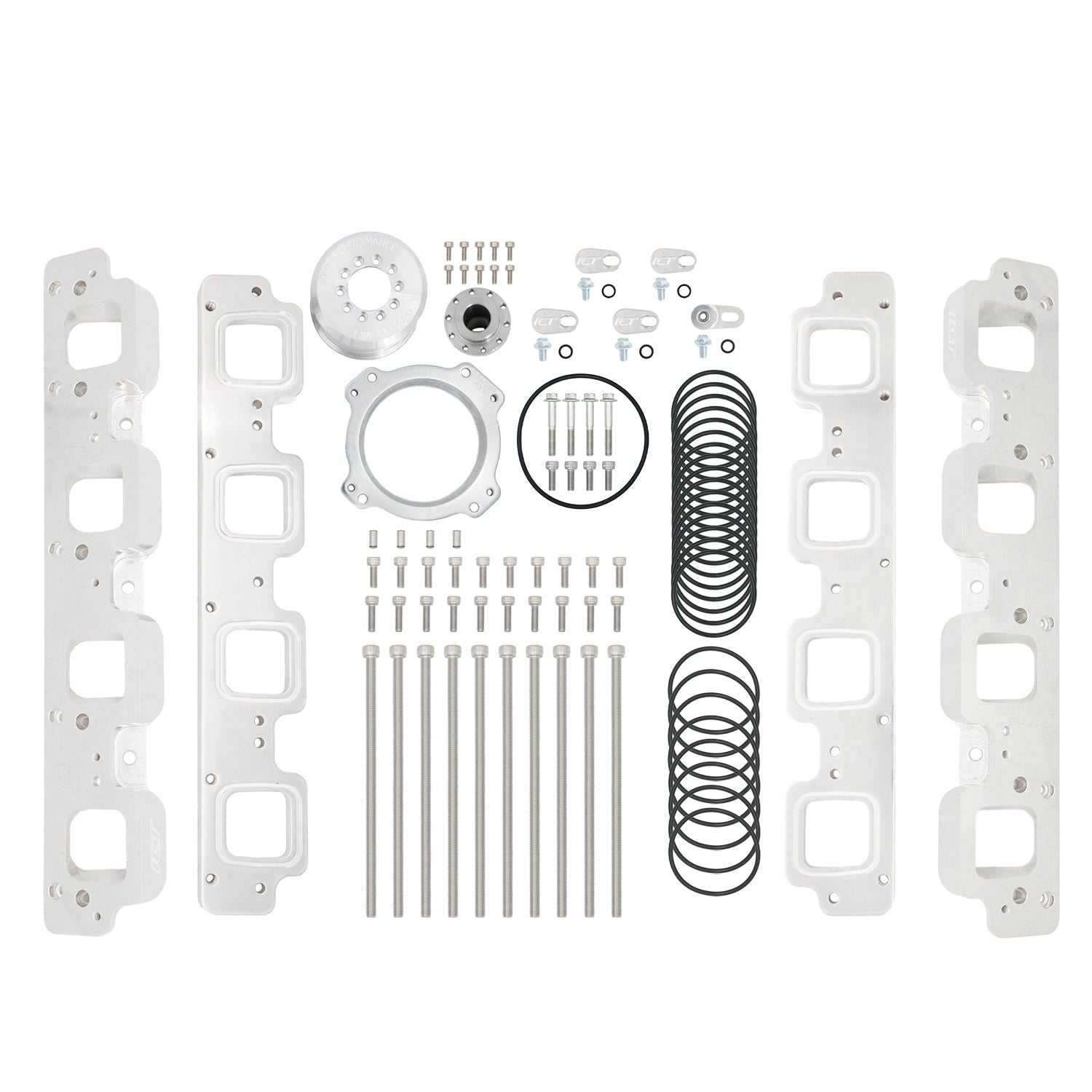 Hellcat Supercharger to LT Engine Adapter Kit - ICT Billet INA-LT-HC01