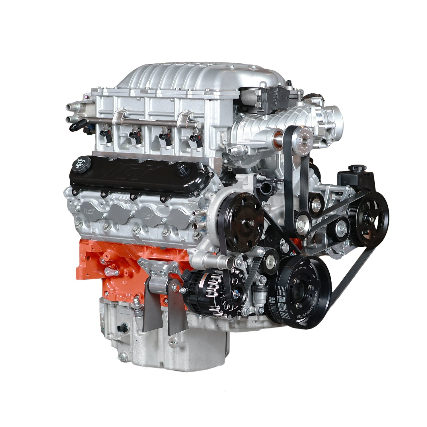 Hellcat Supercharger to LT Engine Adapter Kit - ICT Billet INA-LT-HC01