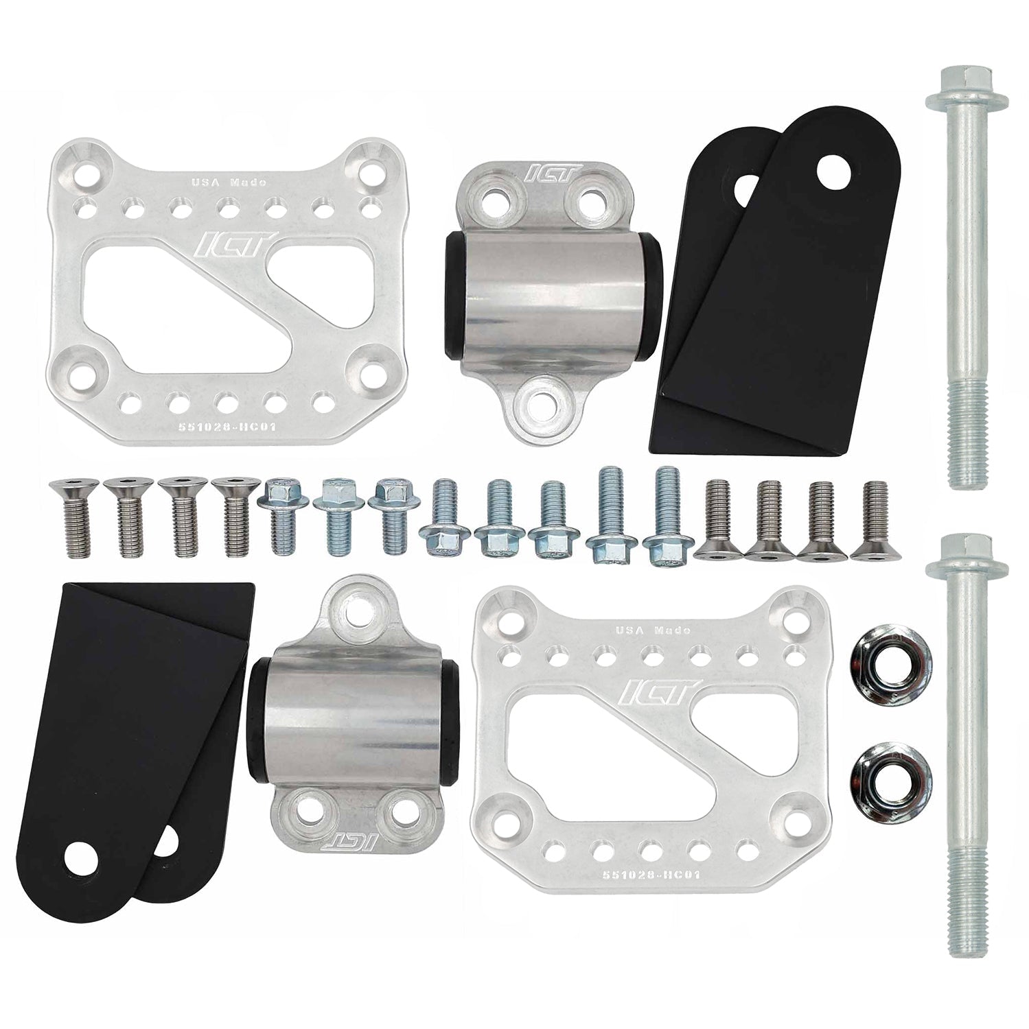 Hellcat Universal Billet Engine Mount Kit - ICT Billet 551028-HC01