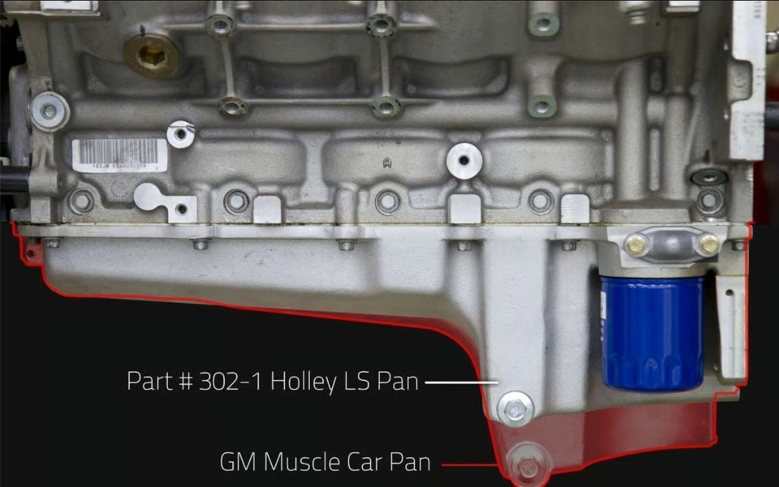 Holley 302-1 LS Oil Pan - ICT Billet HLY-302-1BK