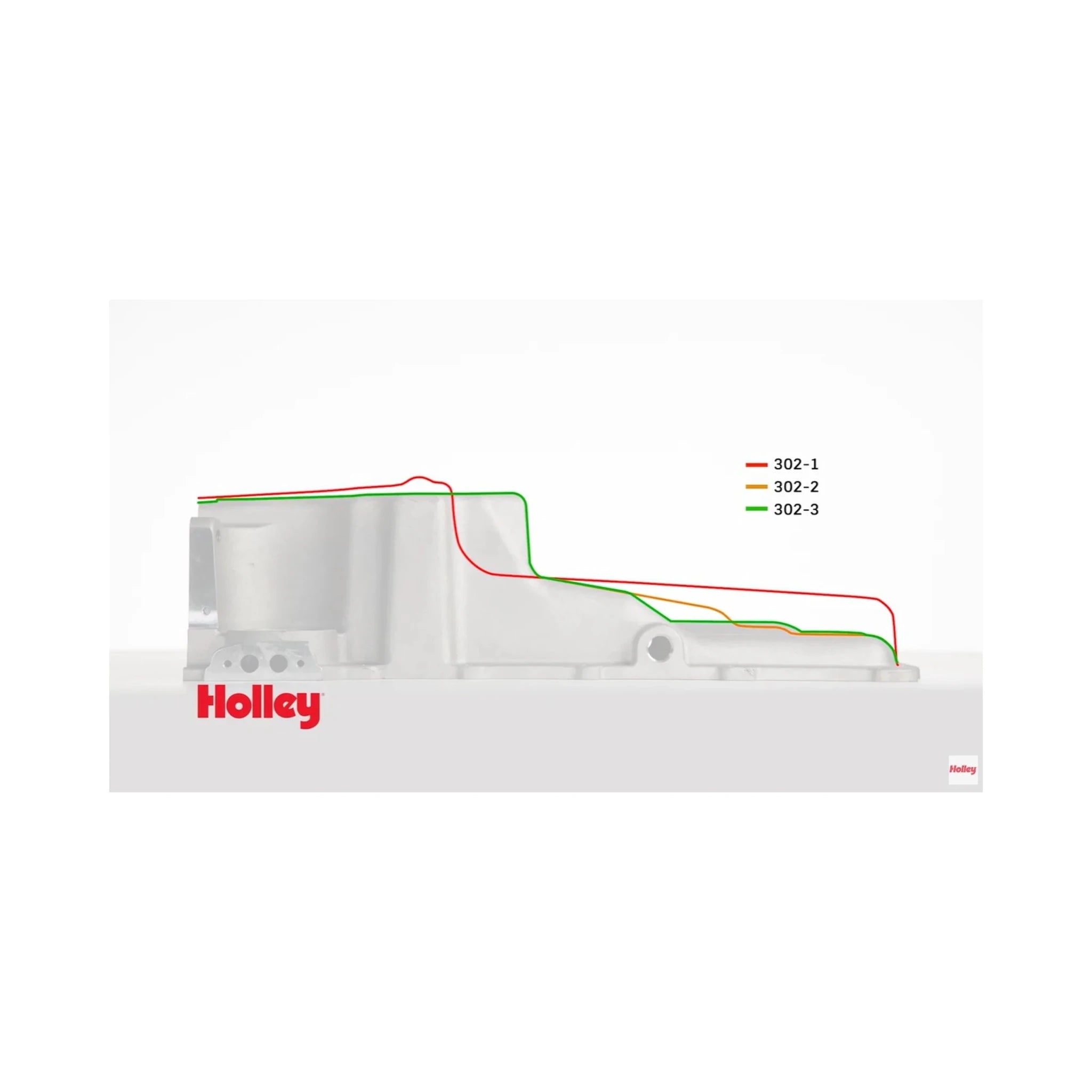 Holley 302-2 LS Swap Oil Pan - ICT Billet HLY-302-2BK