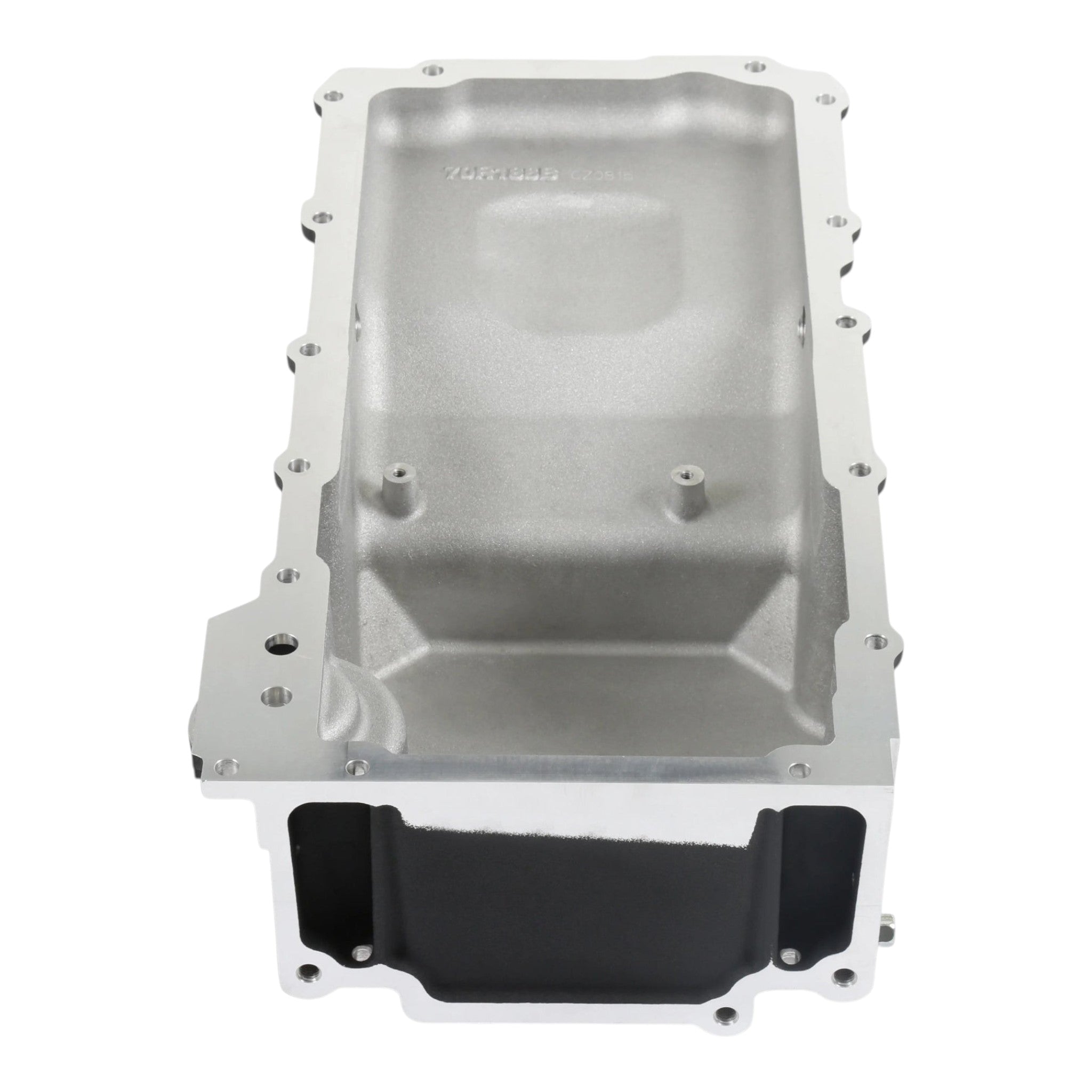 Holley 302-3 GM LS Swap Oil Pan - Black - Most Front Clearance - ICT Billet HLY-302-3BK