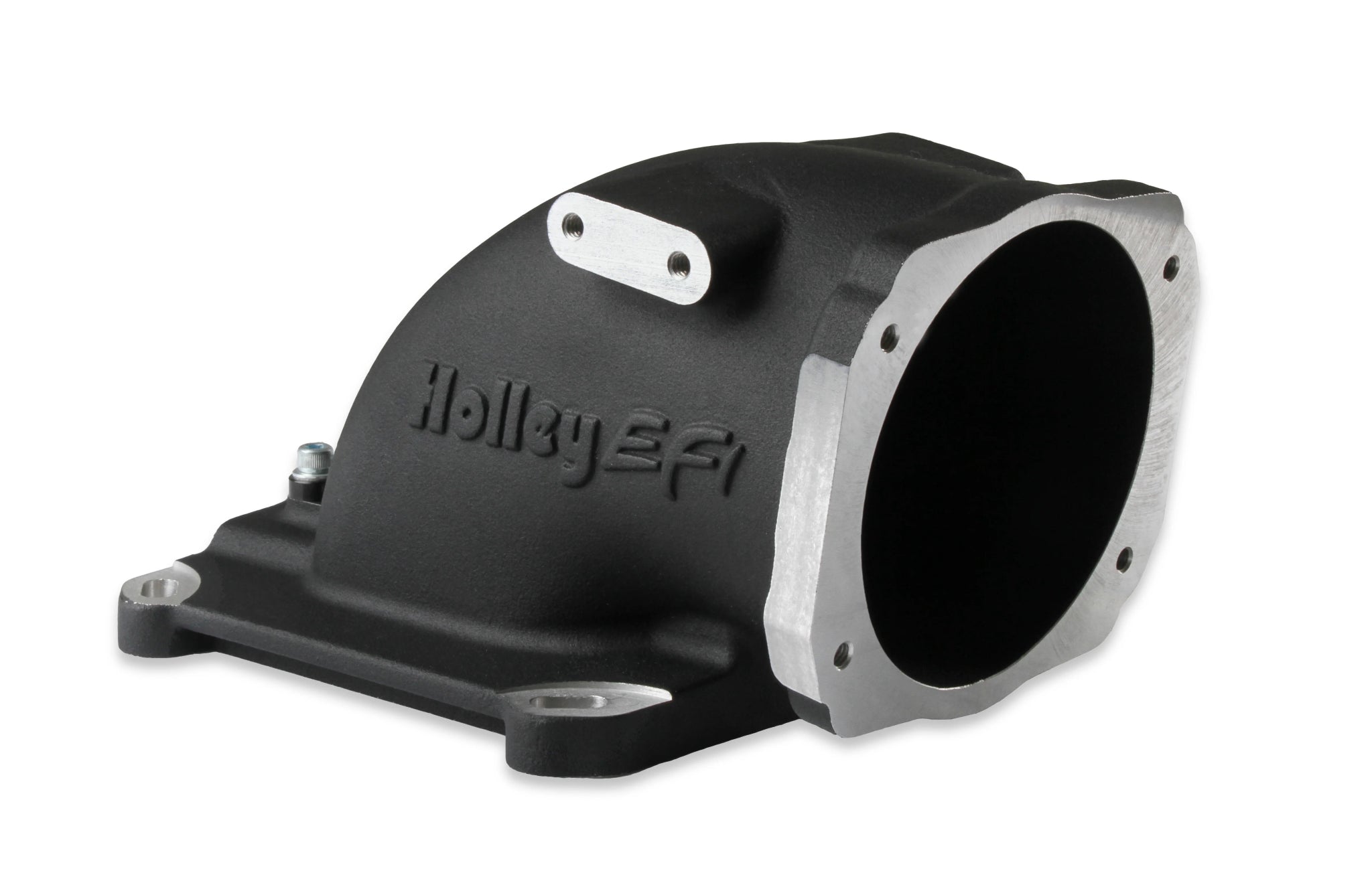 Holley 4150 Throttle Body Elbow– Black - ICT Billet HLY - 300 - 240BK