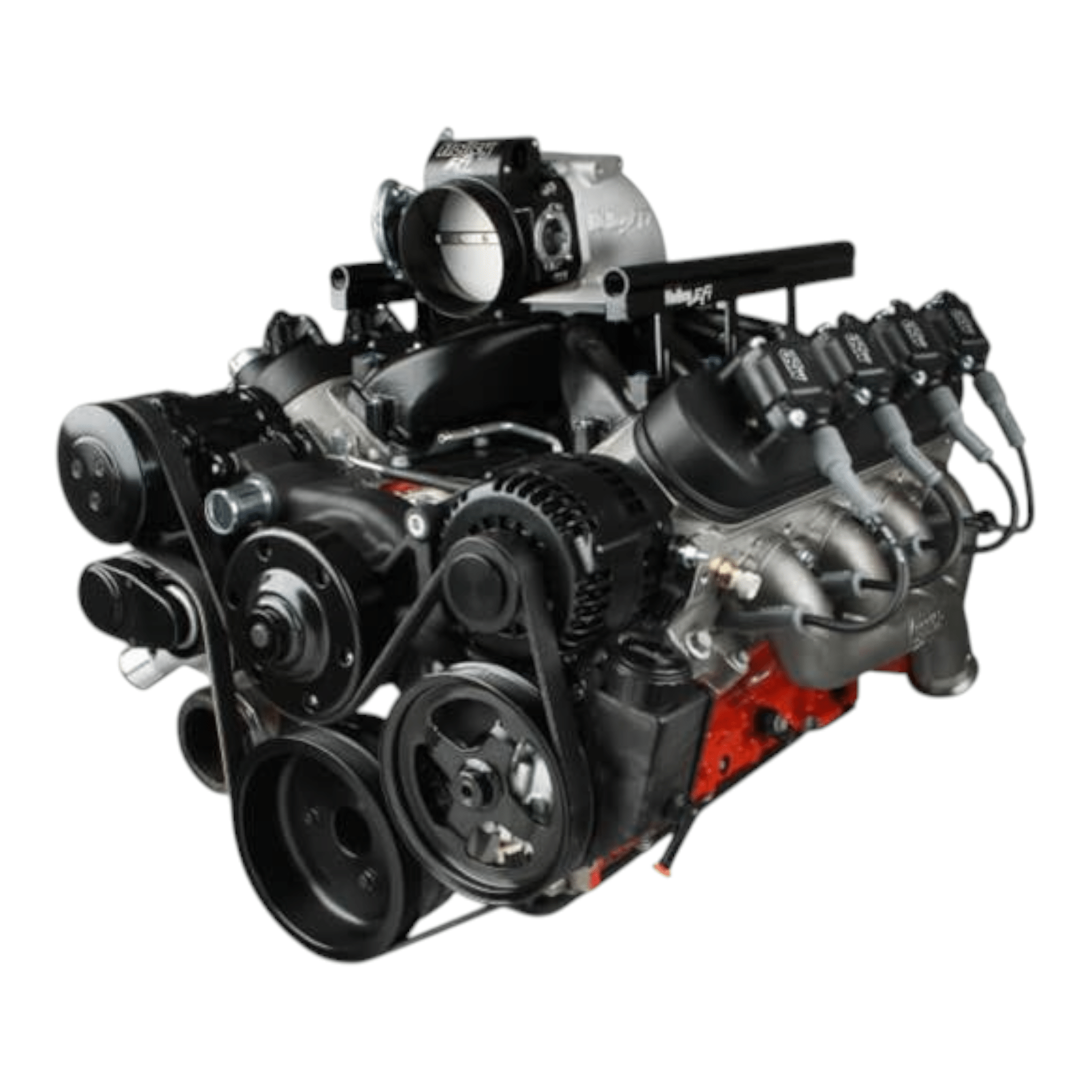 Holley LS Mid-Mount Complete Accessory System - ICT Billet HLY-20-185BK