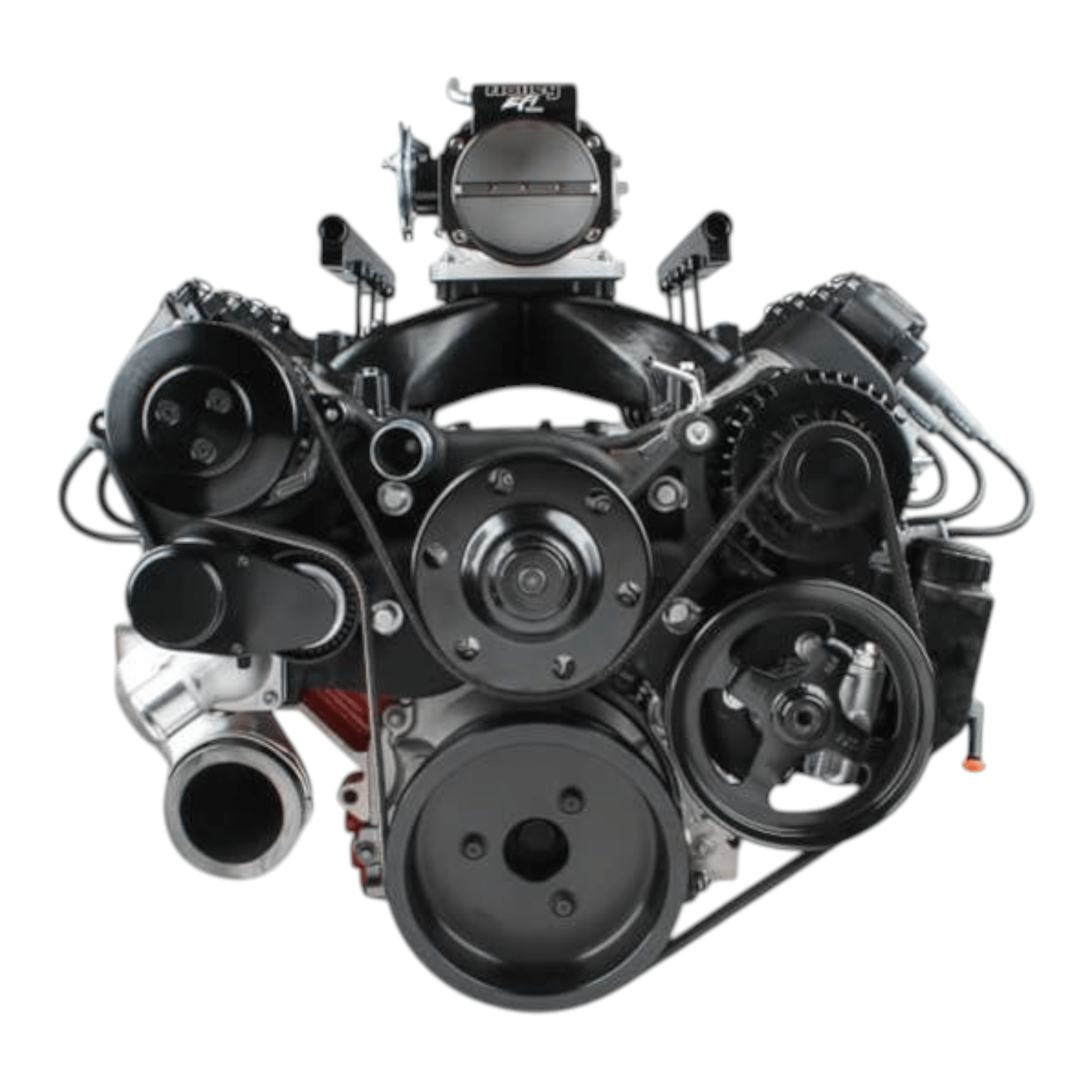 Holley LS Mid-Mount Complete Accessory System - ICT Billet HLY-20-185BK