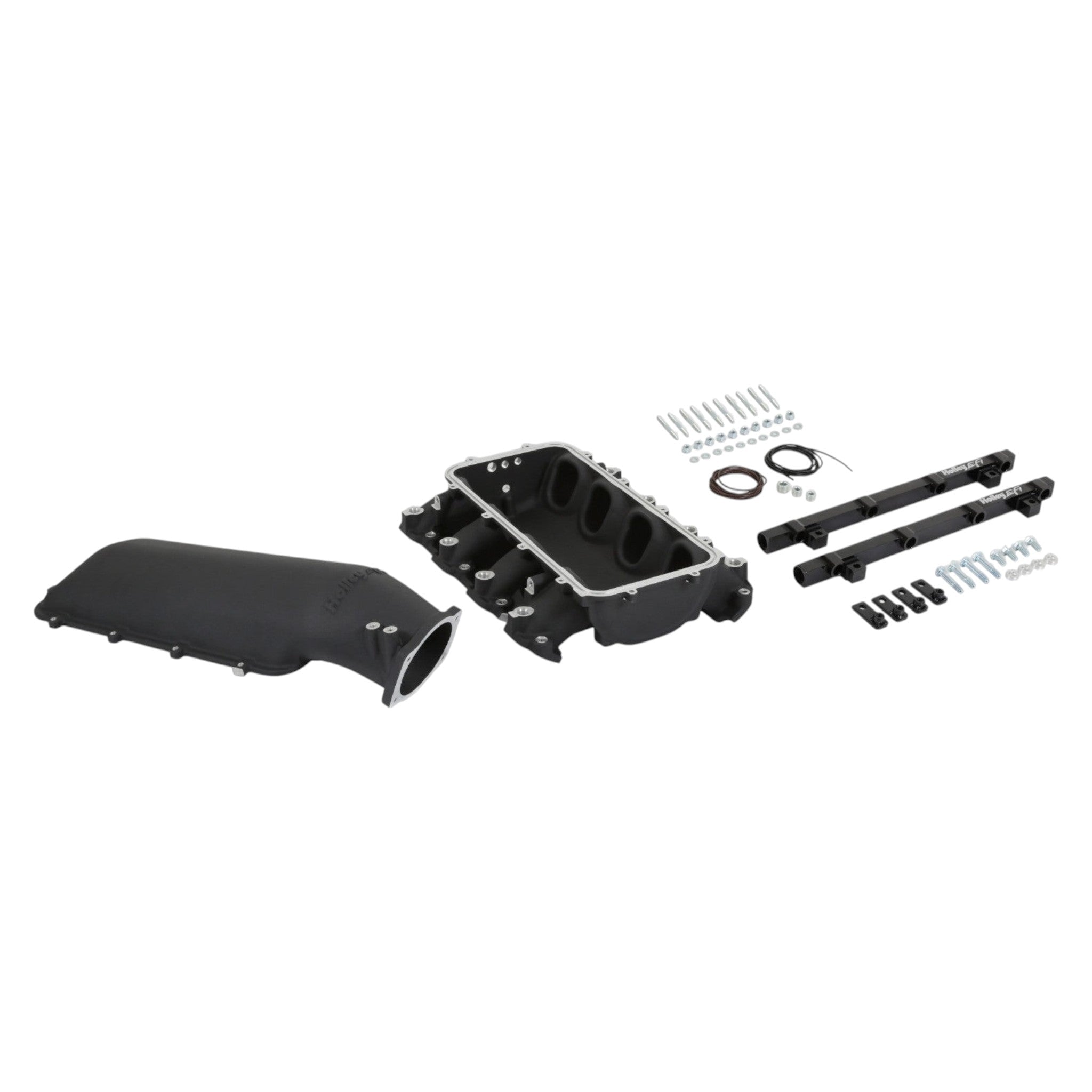 Holley - LT Lo Ram Intake Manifold w/ Port Injection - ICT Billet HLY-300-718BK