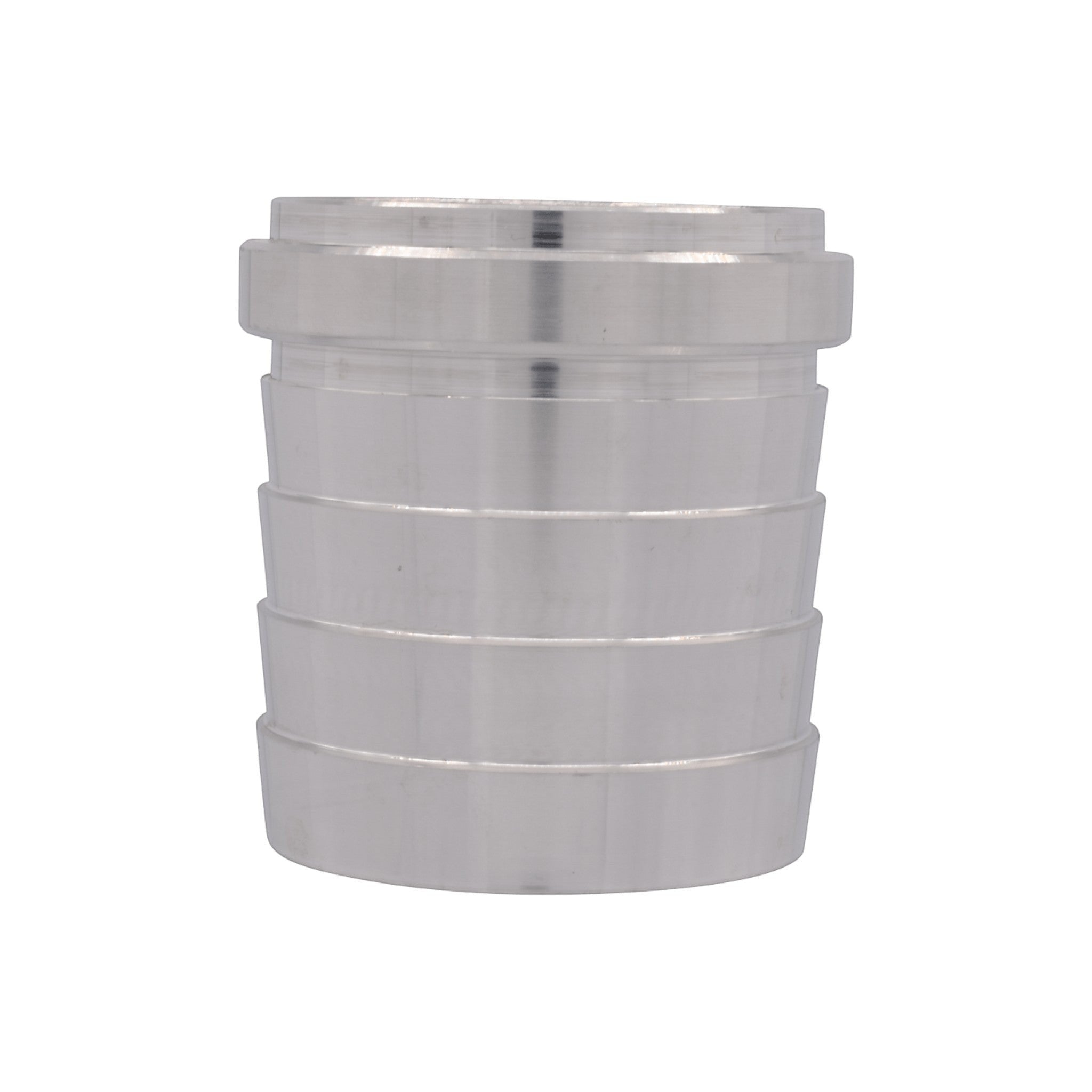 ICT Billet 2-inch aluminum weld barb fitting for radiator tanks made from 6061-T6 billet aluminum