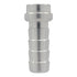 ICT Billet 5/16 inch aluminum weldable hose barb fitting with a bare metal finish for custom automotive fabrication
