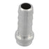 ICT Billet 5/16 inch aluminum weldable hose barb fitting with a bare metal finish for custom automotive fabrication.
