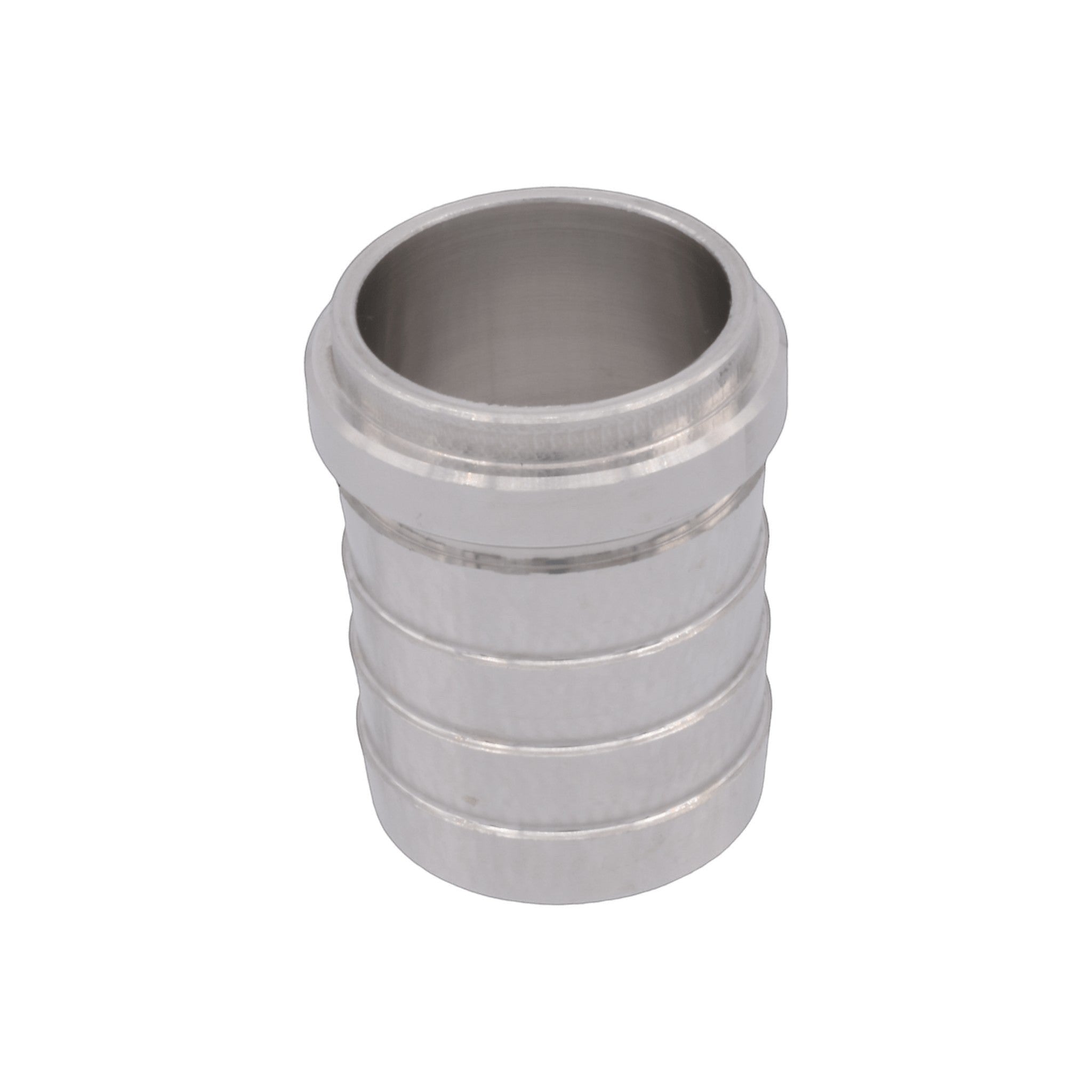 ICT Billet 1.25-inch aluminum weld barb fitting for custom radiator and water box fabrication