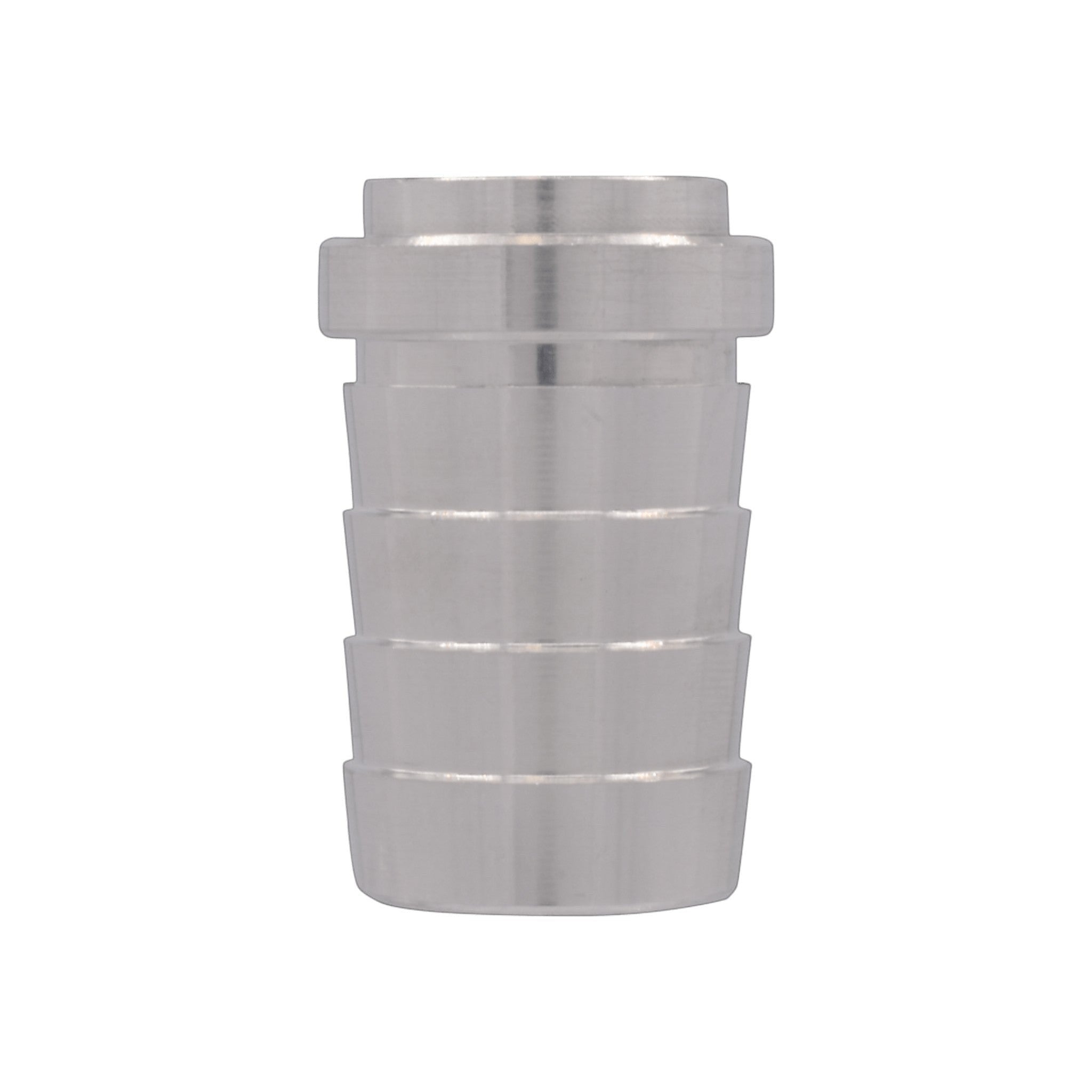 ICT Billet 1-inch aluminum weld barb fitting for custom radiator and water box fabrication