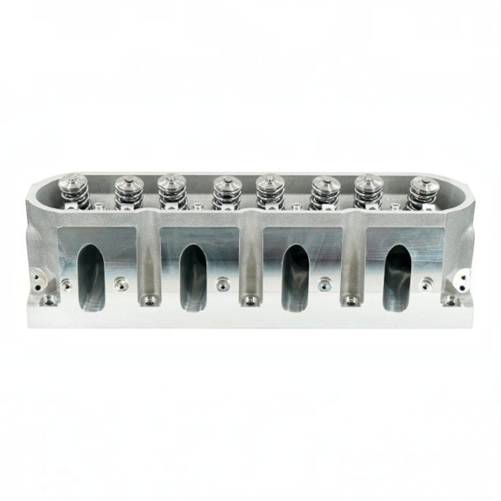 ICT Billet BTR LS1 canted valve cylinder head with CNC ported intake runners and installed dual valve springs