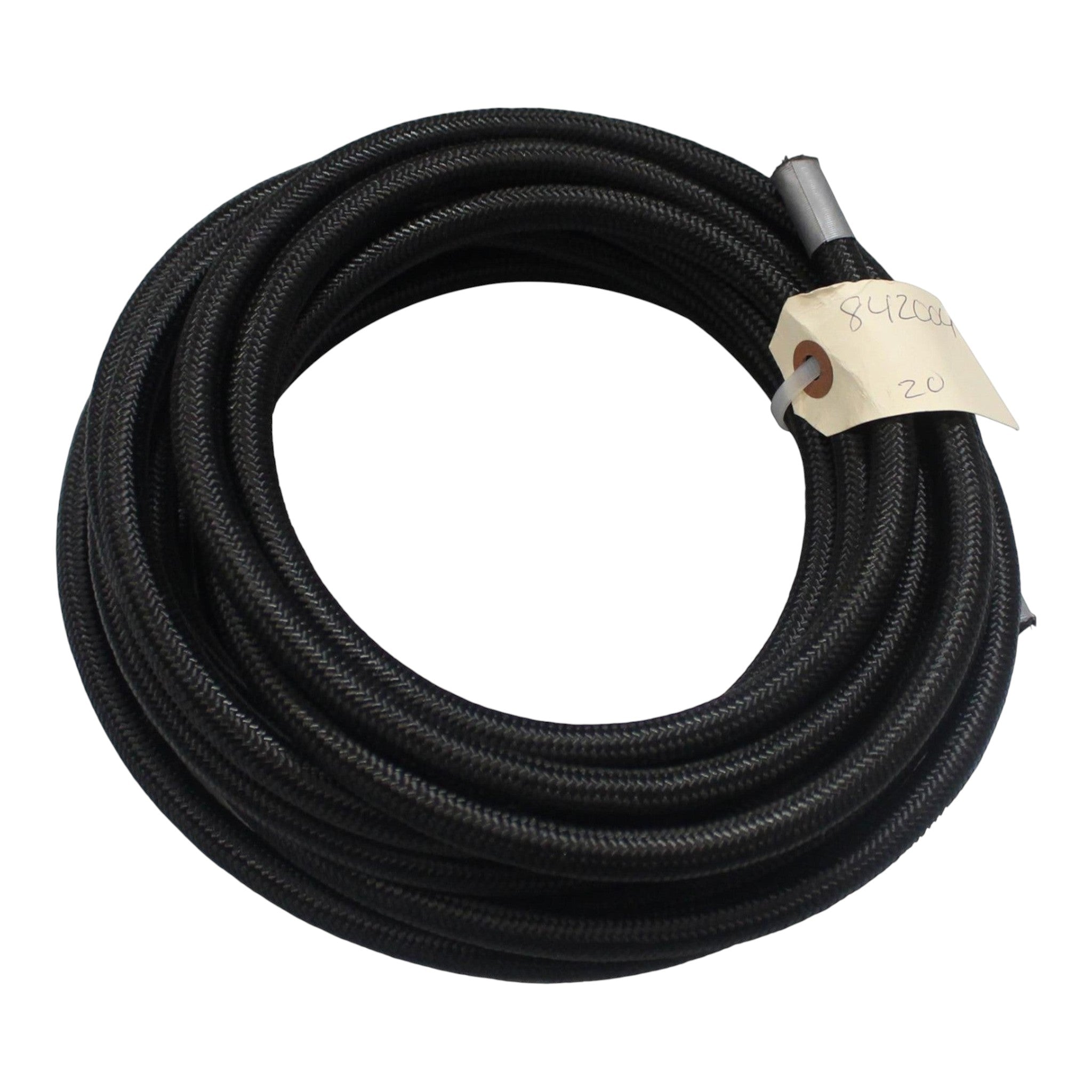 ICT Billet Fragola 8AN black nylon braided hose coiled for automotive fuel and oil systems