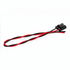 ICT Billet black and red twisted electrical wiring harness connector for fuel pump module installation