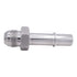 ICT Billet 1/2 inch to -8AN male fuel rail adapter fitting made from silver billet aluminum for GM fuel lines