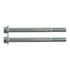 Two silver metal hex head bolts from ICT Billet for automotive hardware kit 551353