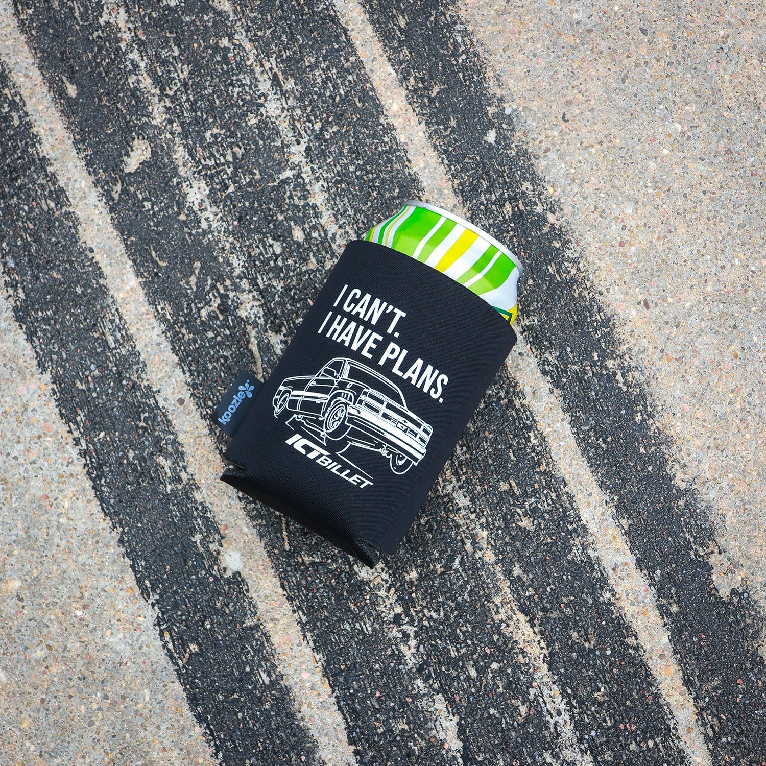 ICT Billet - Koozie Can Cooler - I Can't I Have Plans - ICT Billet KOOZIE-STANDARD-PLANS