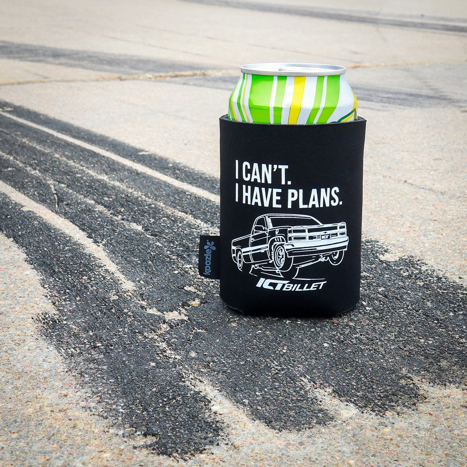 ICT Billet - Koozie Can Cooler - I Can't I Have Plans - ICT Billet KOOZIE-STANDARD-PLANS