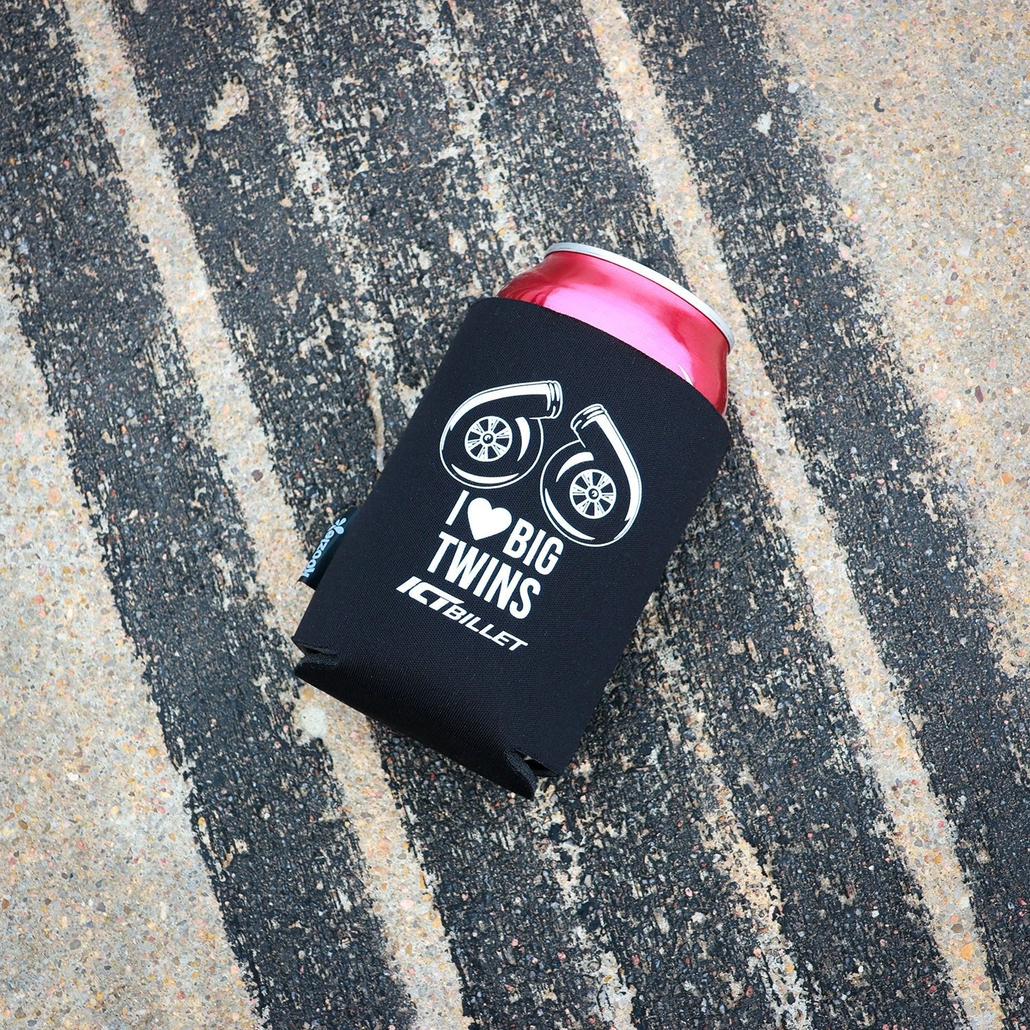 ICT Billet - Koozie Can Cooler - I Love Big Twins - ICT Billet KOOZIE-STANDARD-TWINS