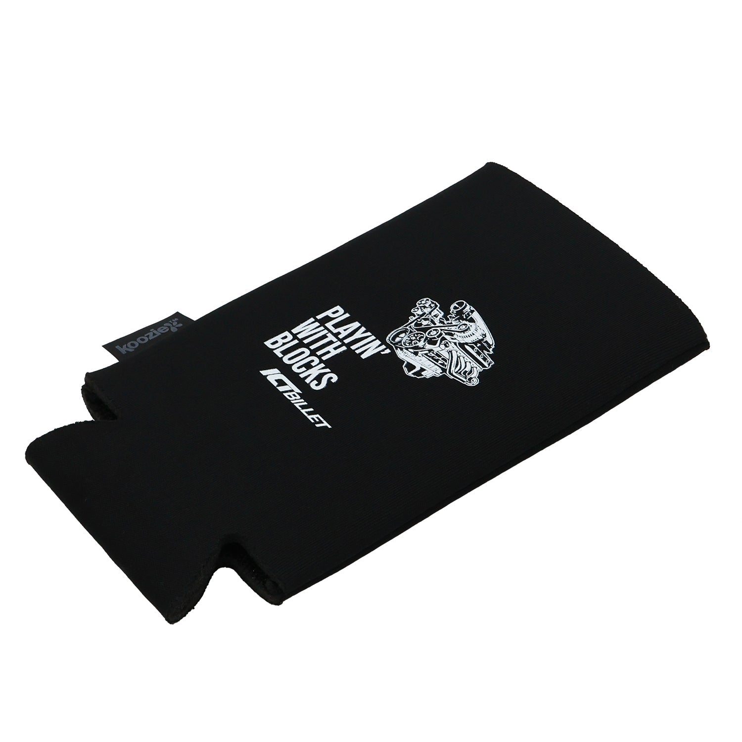 ICT Billet - Koozie Slim Can Cooler - Playin With Blocks - ICT Billet KOOZIE-SLIM-BLOCKS