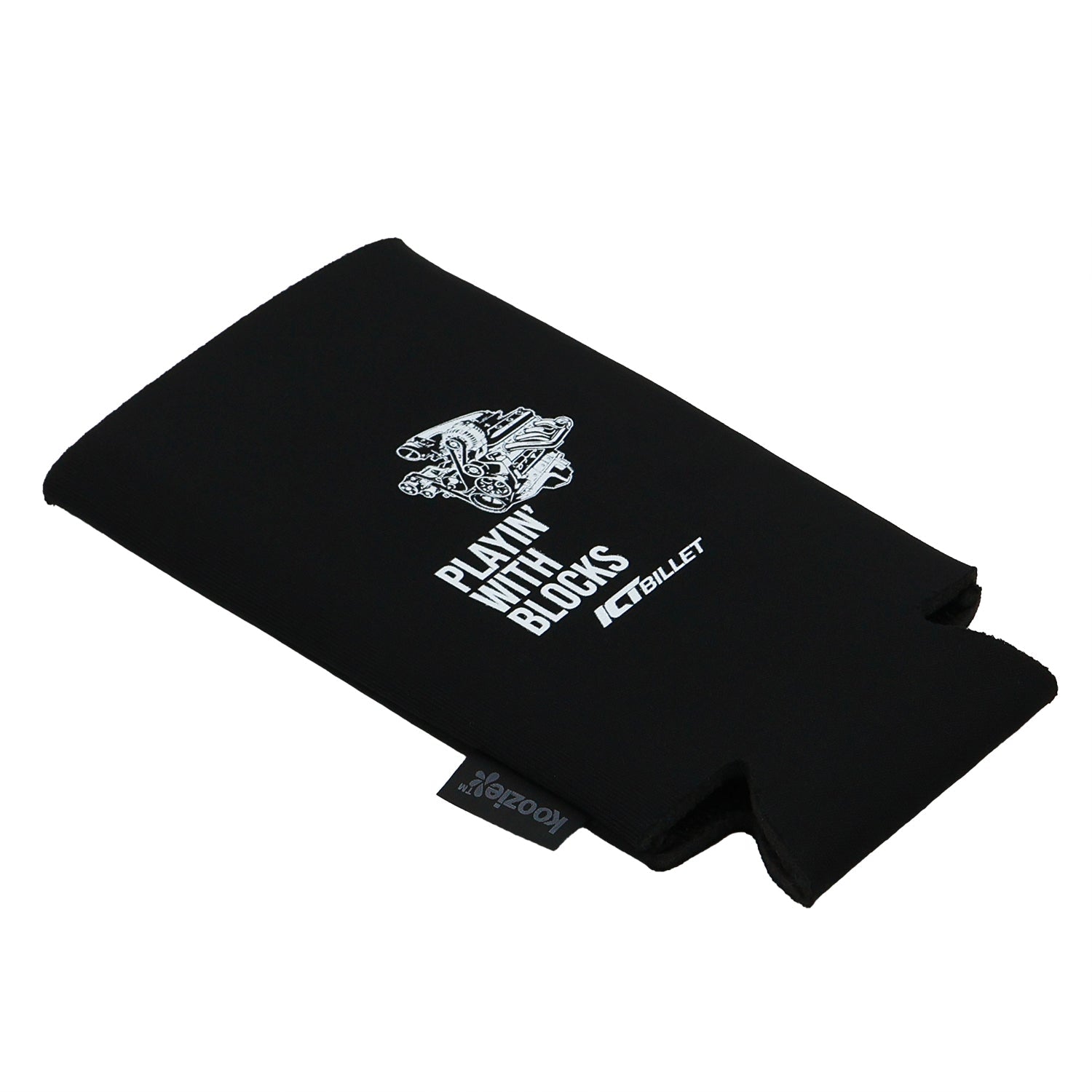 ICT Billet - Koozie Slim Can Cooler - Playin With Blocks - ICT Billet KOOZIE-SLIM-BLOCKS