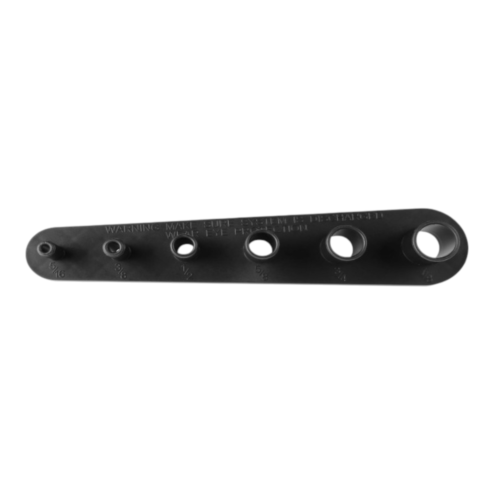 ICT Billet Lisle 37000 black plastic air conditioning and fuel line disconnect tool set with six size markings