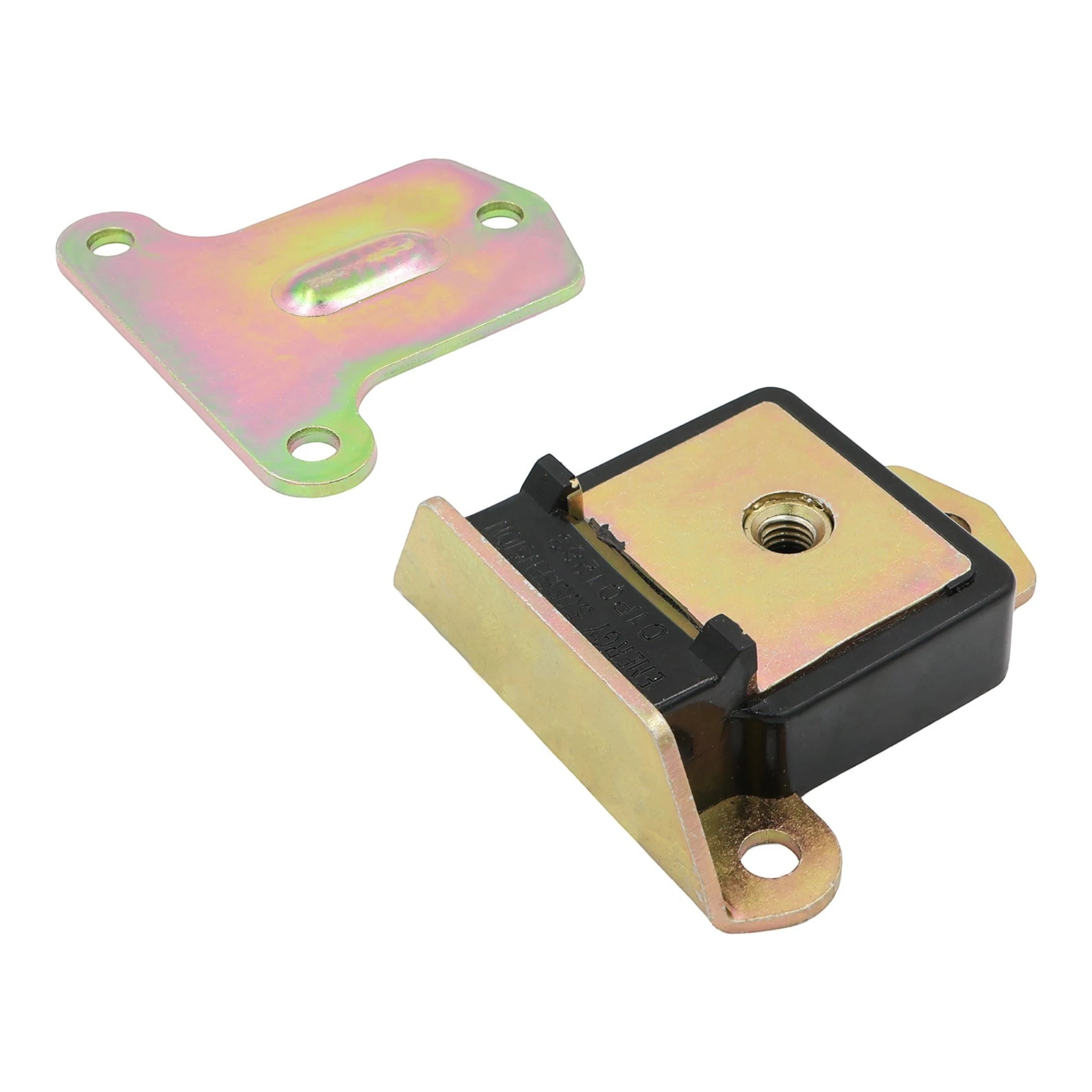 ICT Billet polyurethane engine mount for early SBC truck with included flat steel mounting plate