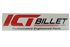 ICT Billet Sticker 18" Red / White Window Decal - ICT Billet 18STCKR