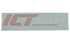 ICT Billet Sticker 18" Red / White Window Decal - ICT Billet 18STCKR