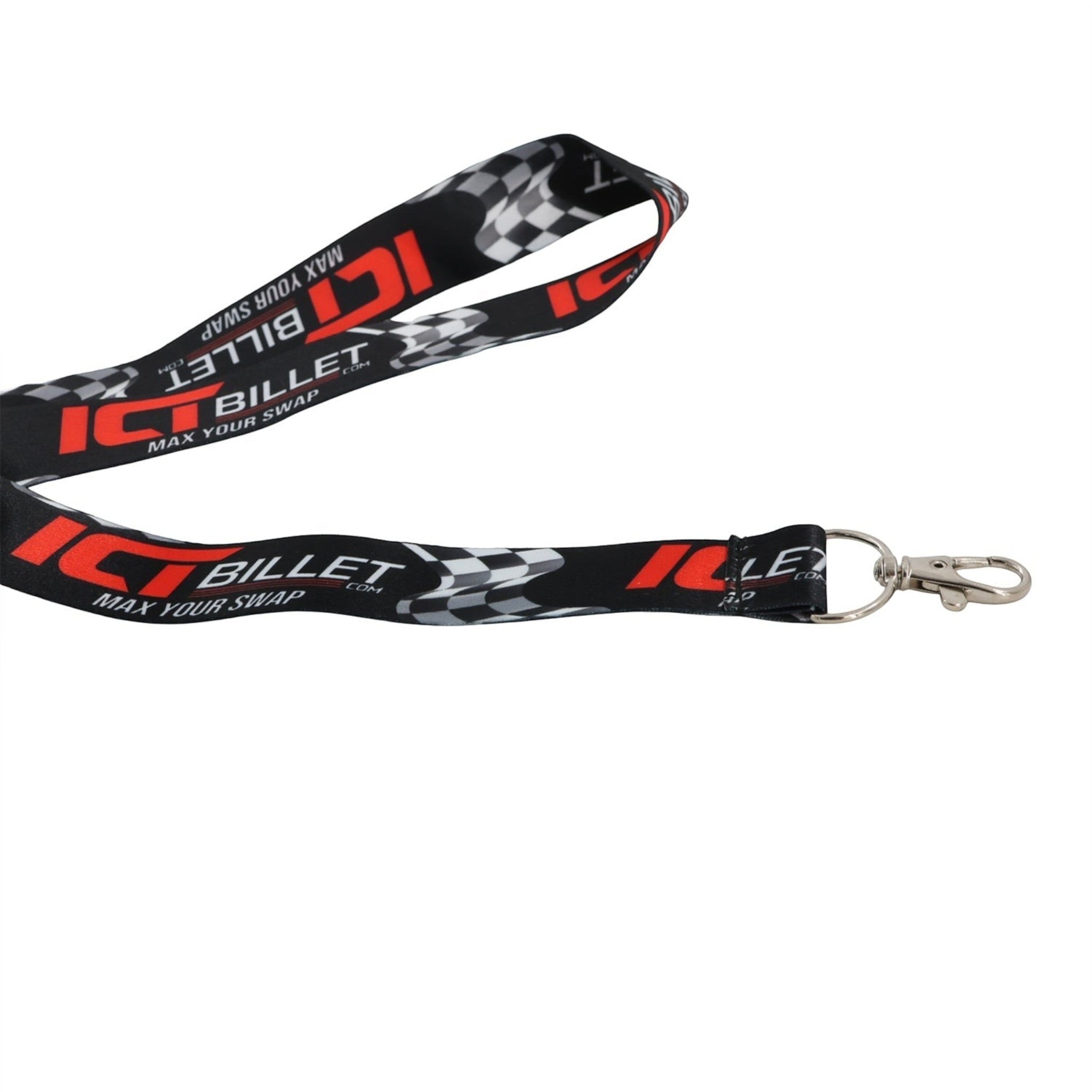 ICT Billet Swivel Key Clip Lanyard 1" x 18" for Event Badges - ICT Billet 551929