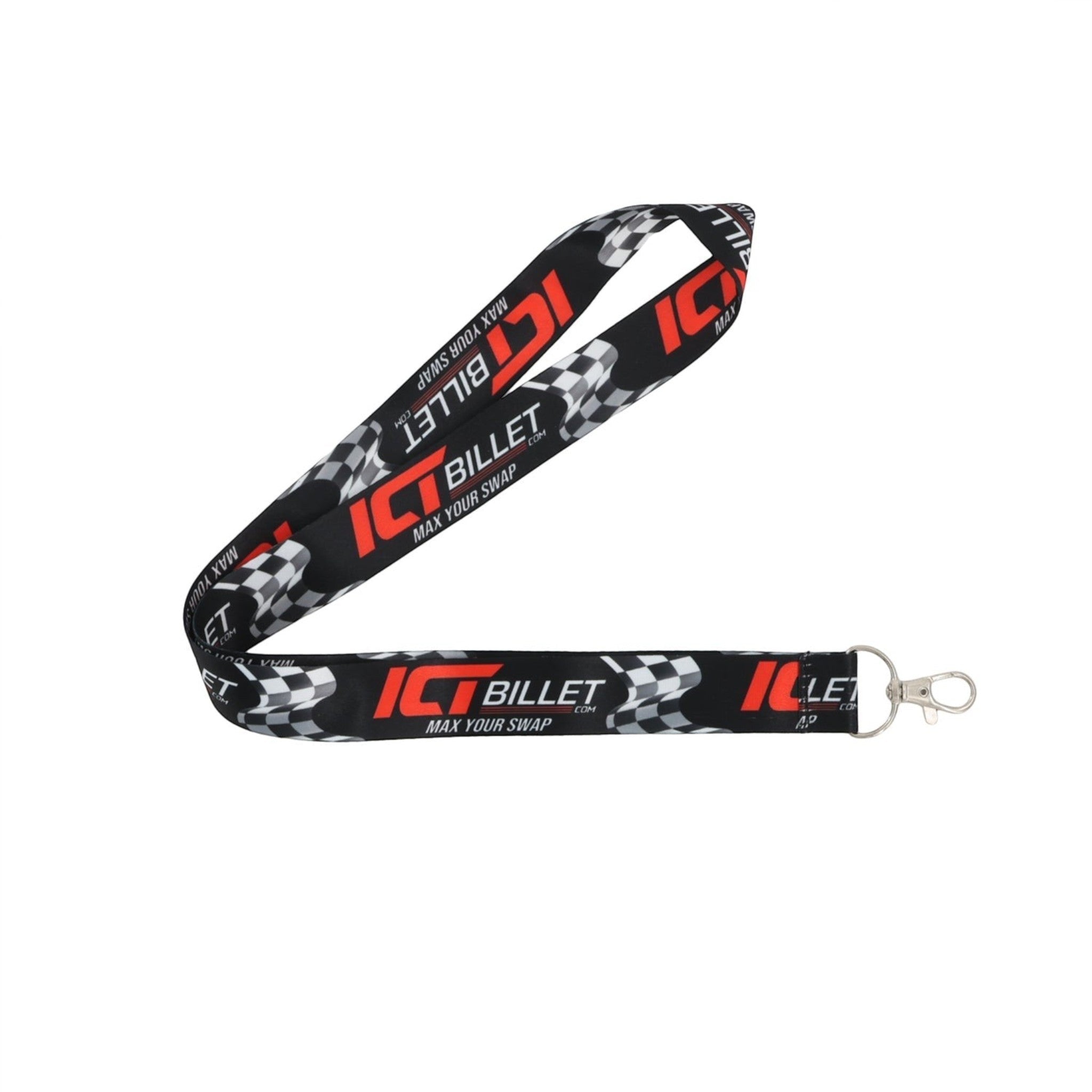 ICT Billet Swivel Key Clip Lanyard 1" x 18" for Event Badges - ICT Billet 551929