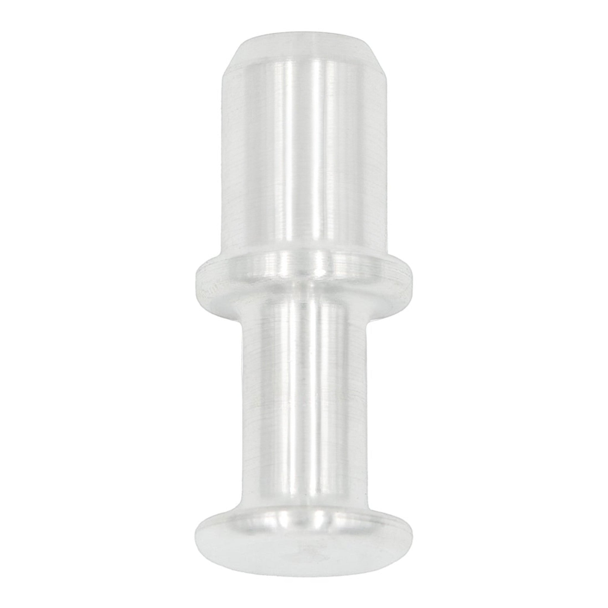 ICT Billet aluminum transmission dipstick tube plug for GM transmissions with a 0.6 inch diameter opening