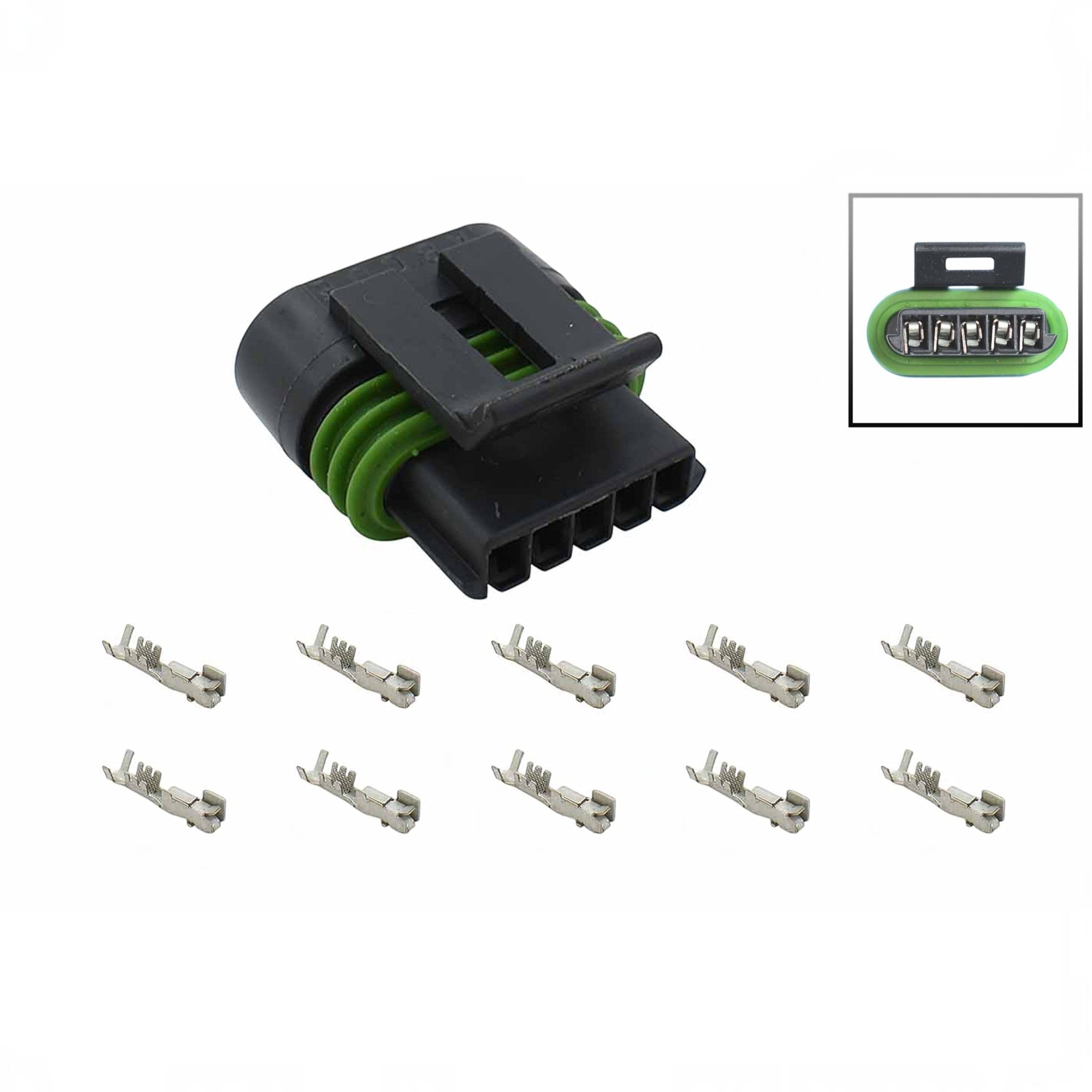 IGN-1A Holley Smart Coil 5-Wire Harness Connector Component Kit AMP EFI LS - ICT Billet WCCIL29