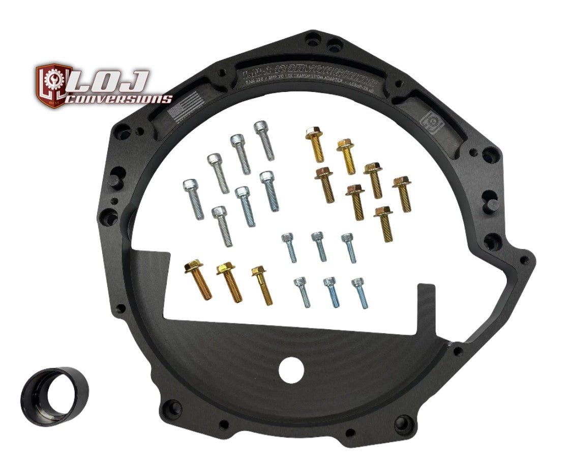 LOJ 8HP Transmission to LS / LT Engine Adapter Kit - ICT Billet LOJ-LS8HP