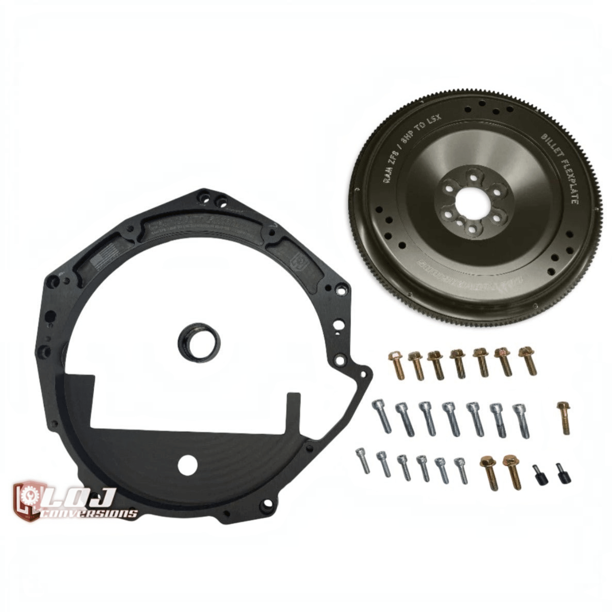 LOJ - LS Engine to 8HP Transmission Adapter / Flywheel - ICT Billet LOJ-LS8HP