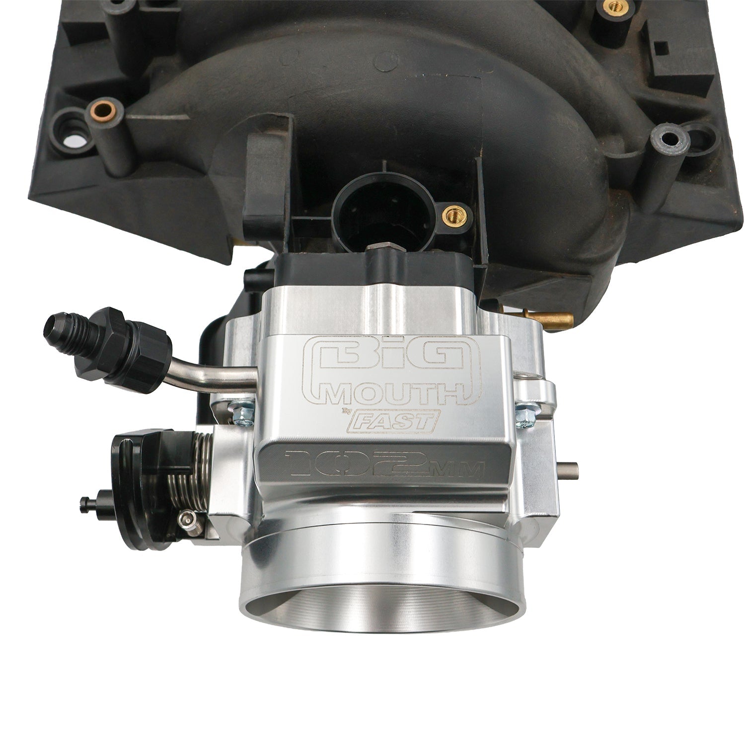 LS 3 Bolt Intake to 4 Bolt 102mm Throttle Body Adapter - ICT Billet 551513-102