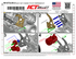 LS A/C Bracket Sanden 7176 - LS1 Camaro Spacing - ICT Billet 551472LS0-2
