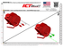 LS Alternator and Power Steering Bracket - Saginaw Pump - Truck Spacing (High Mount) - ICT Billet 551519X-3